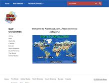 Tablet Screenshot of kidsmaps.com